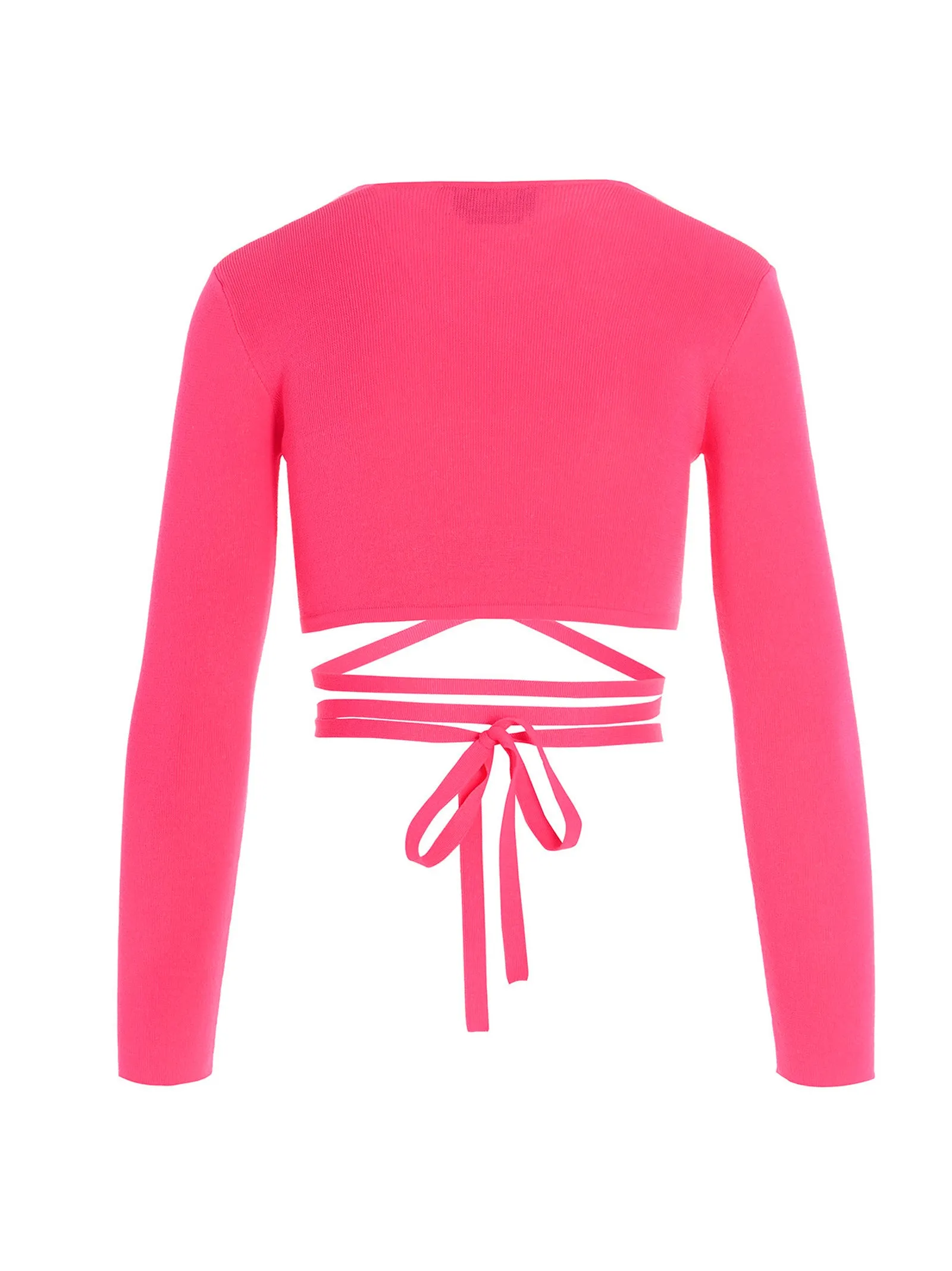 MSGM V-Neck Cropped Top