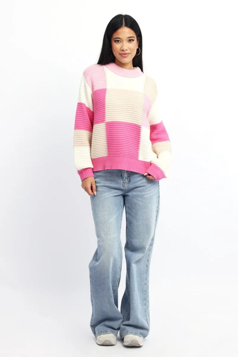Multi Check Knit