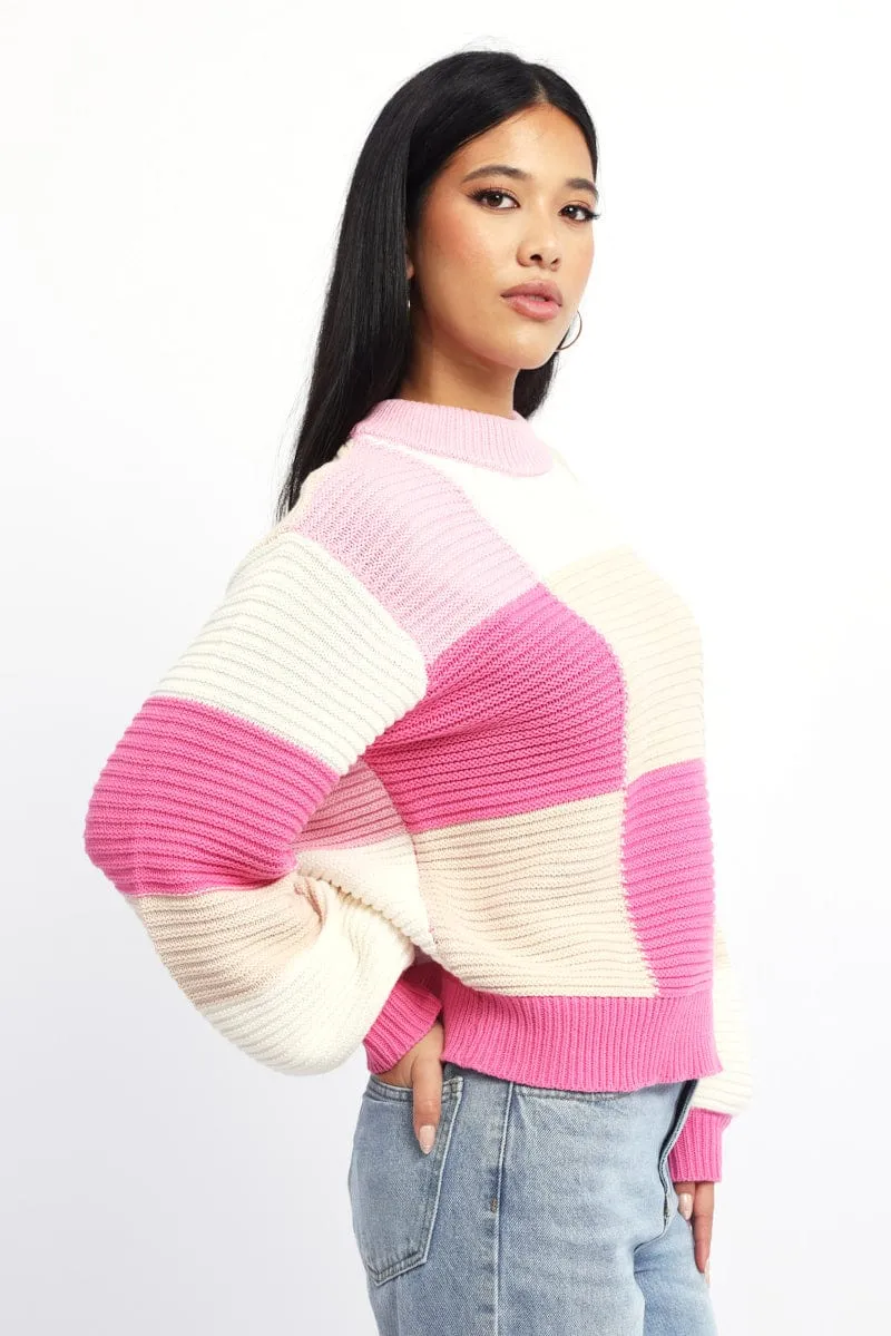 Multi Check Knit