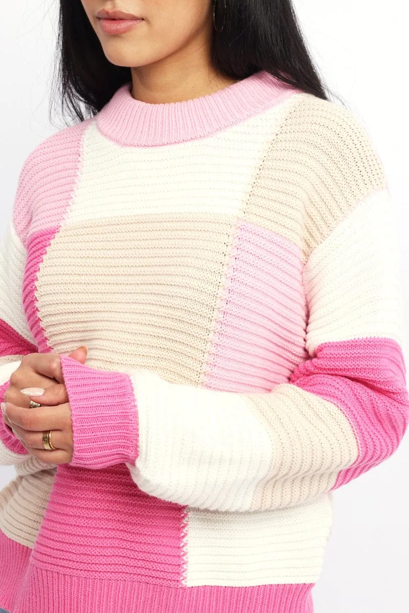 Multi Check Knit
