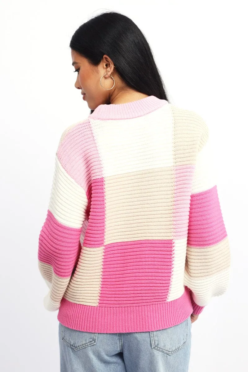 Multi Check Knit