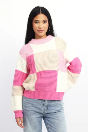 Multi Check Knit