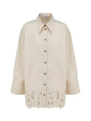 Nanushka Perforated Long-Sleeved Shirt