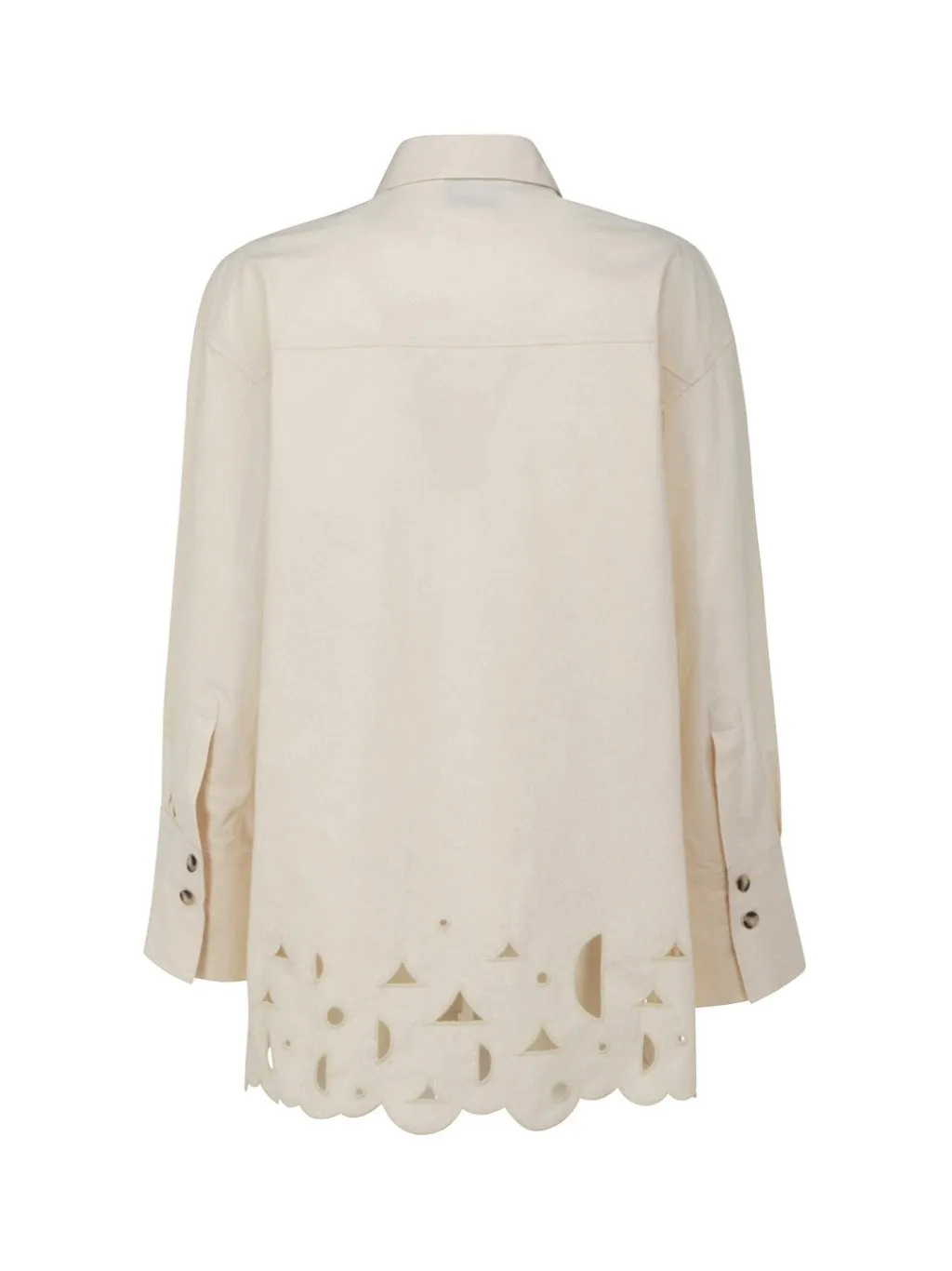 Nanushka Perforated Long-Sleeved Shirt