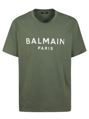 Regular Fit Green Cotton T-Shirt