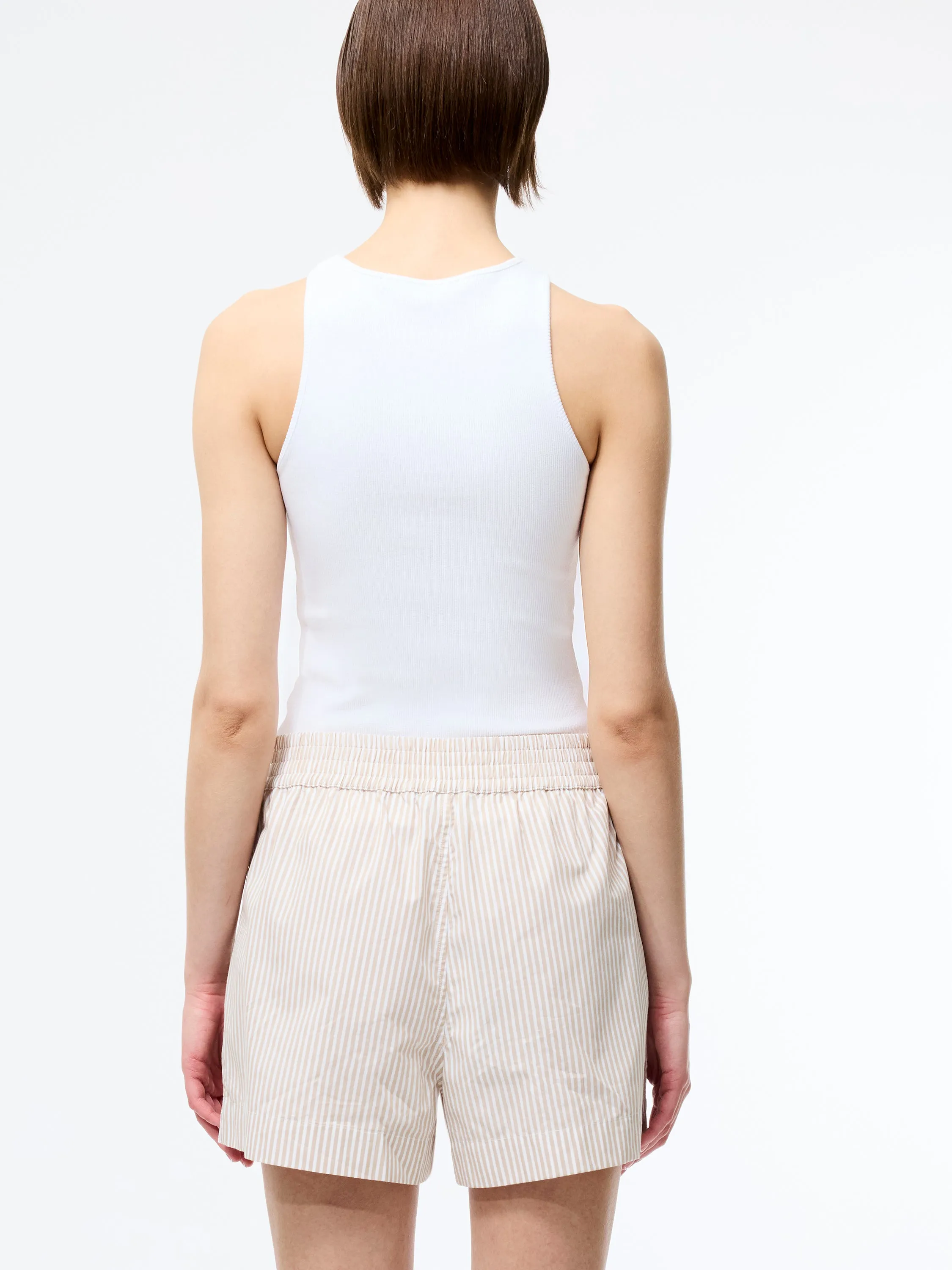 Rhodes Poplin Stripe Pull-On Shorts