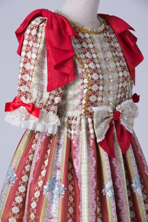 Rococo Bouquet Onepiece in Red