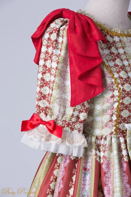 Rococo Bouquet Onepiece in Red