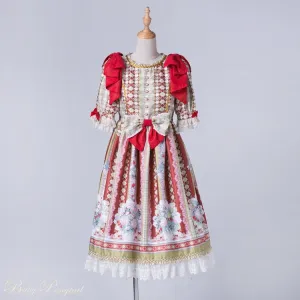 Rococo Bouquet Onepiece in Red