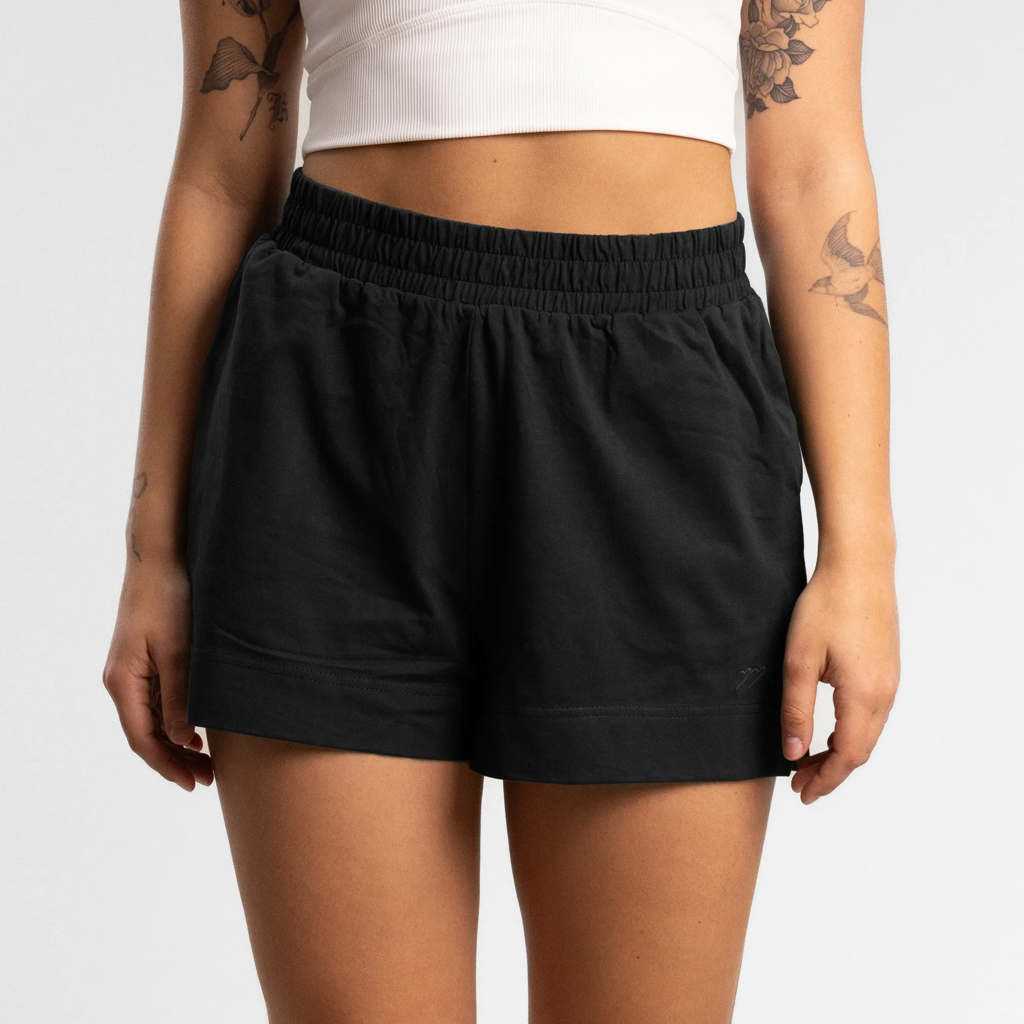 Script Box Short Women's BLACK
