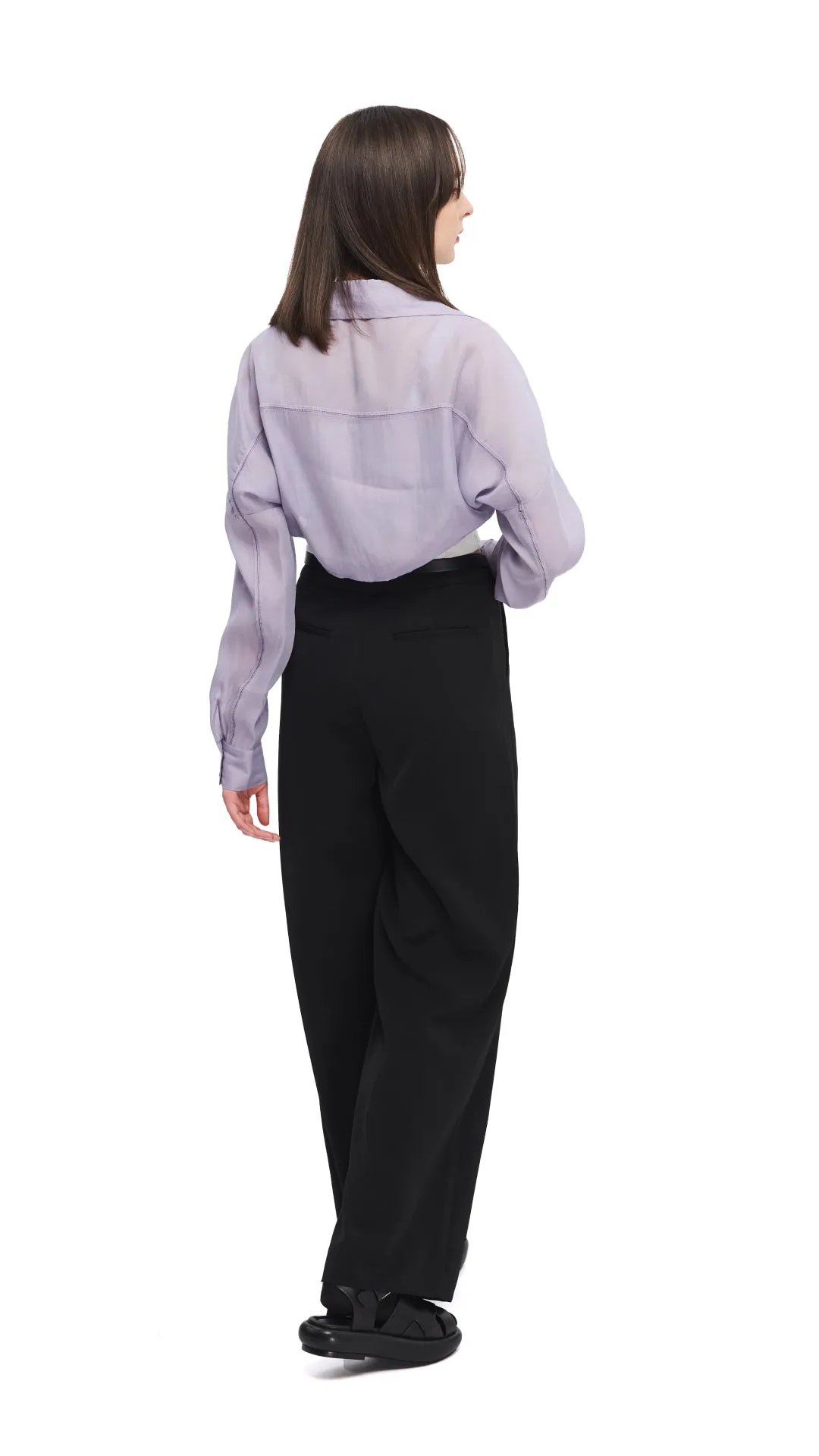 See-Through Crop Shirt