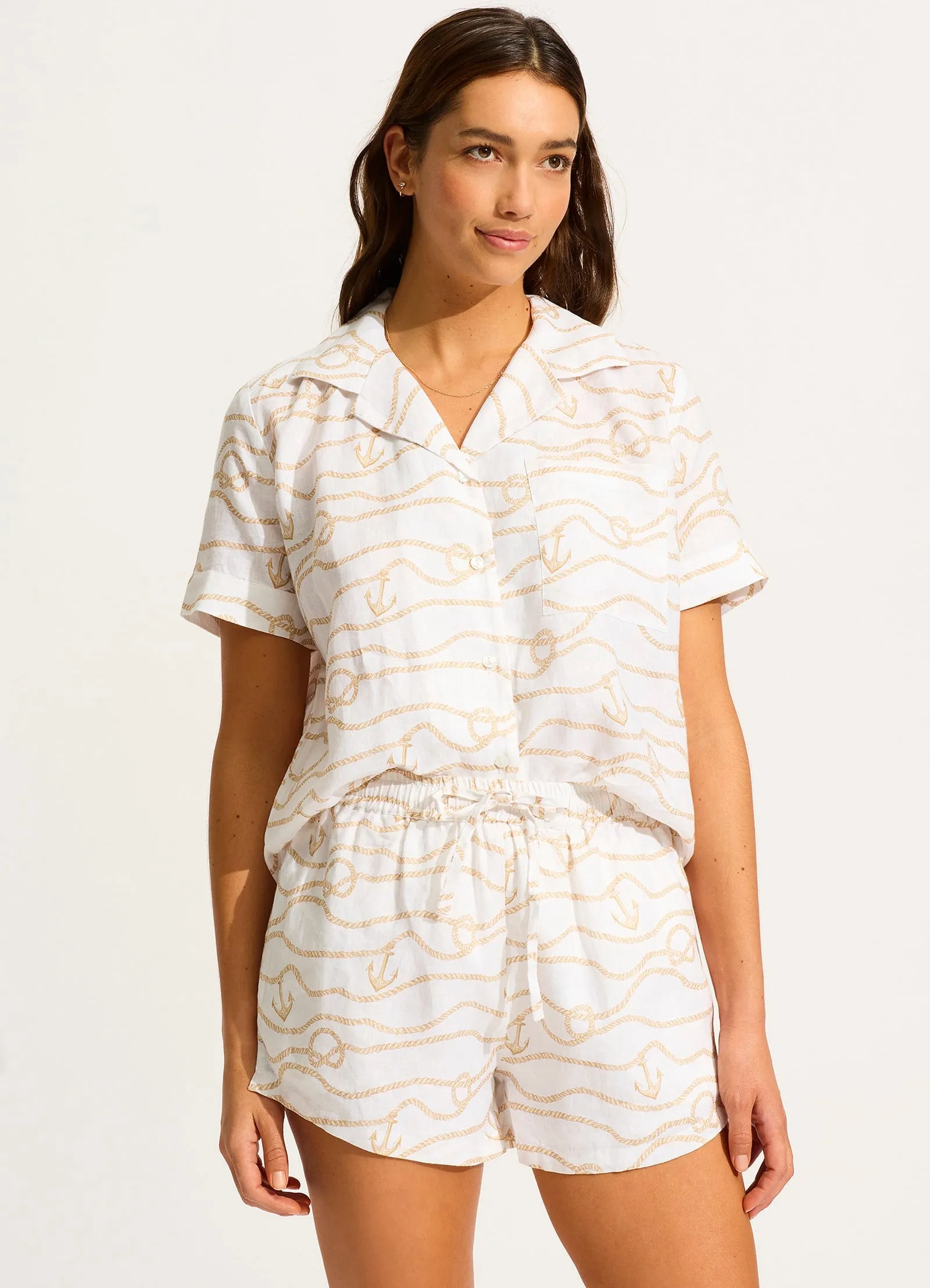 Set Sail Short - Ecru