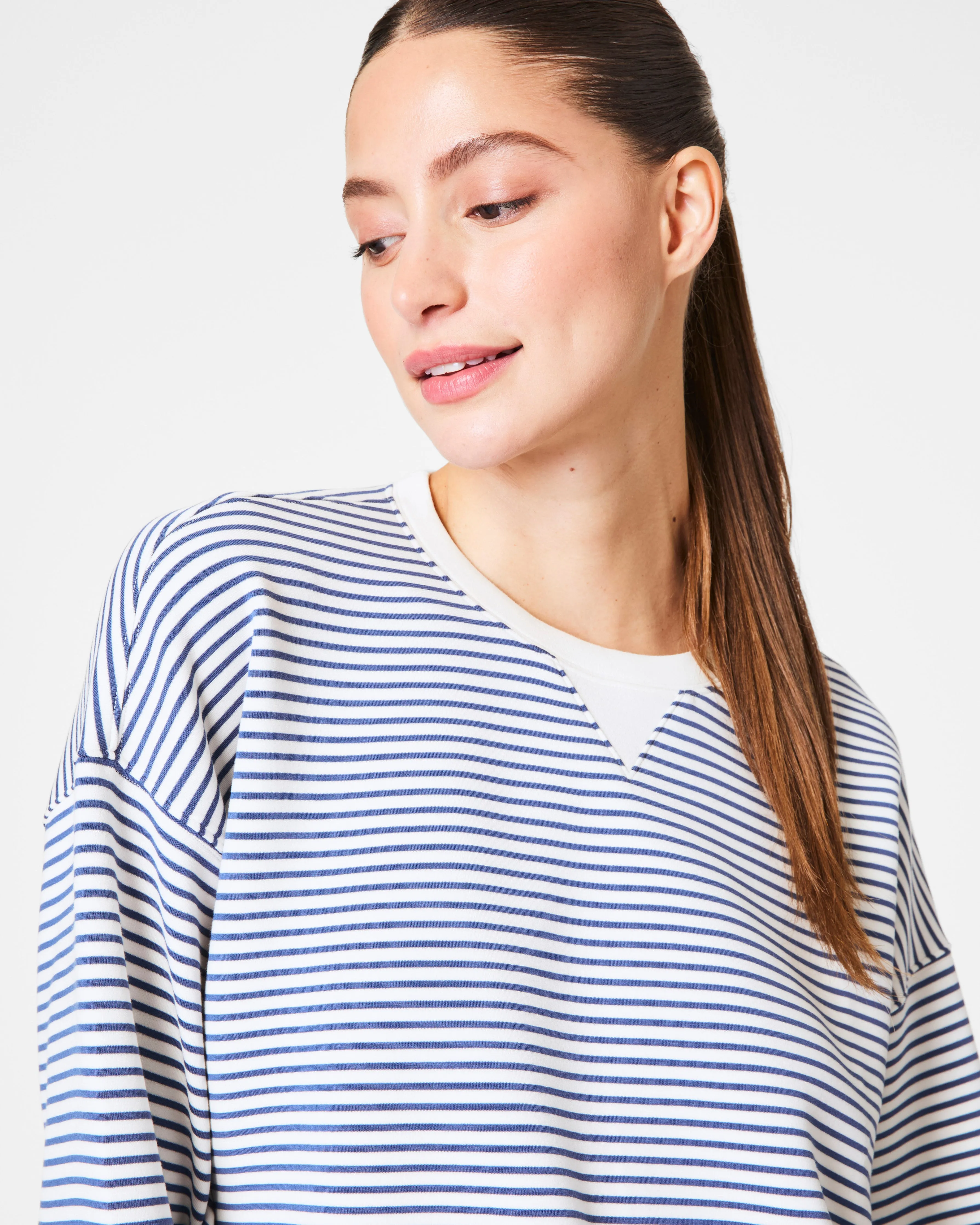 SPANX® AirEssentials Striped Crewneck