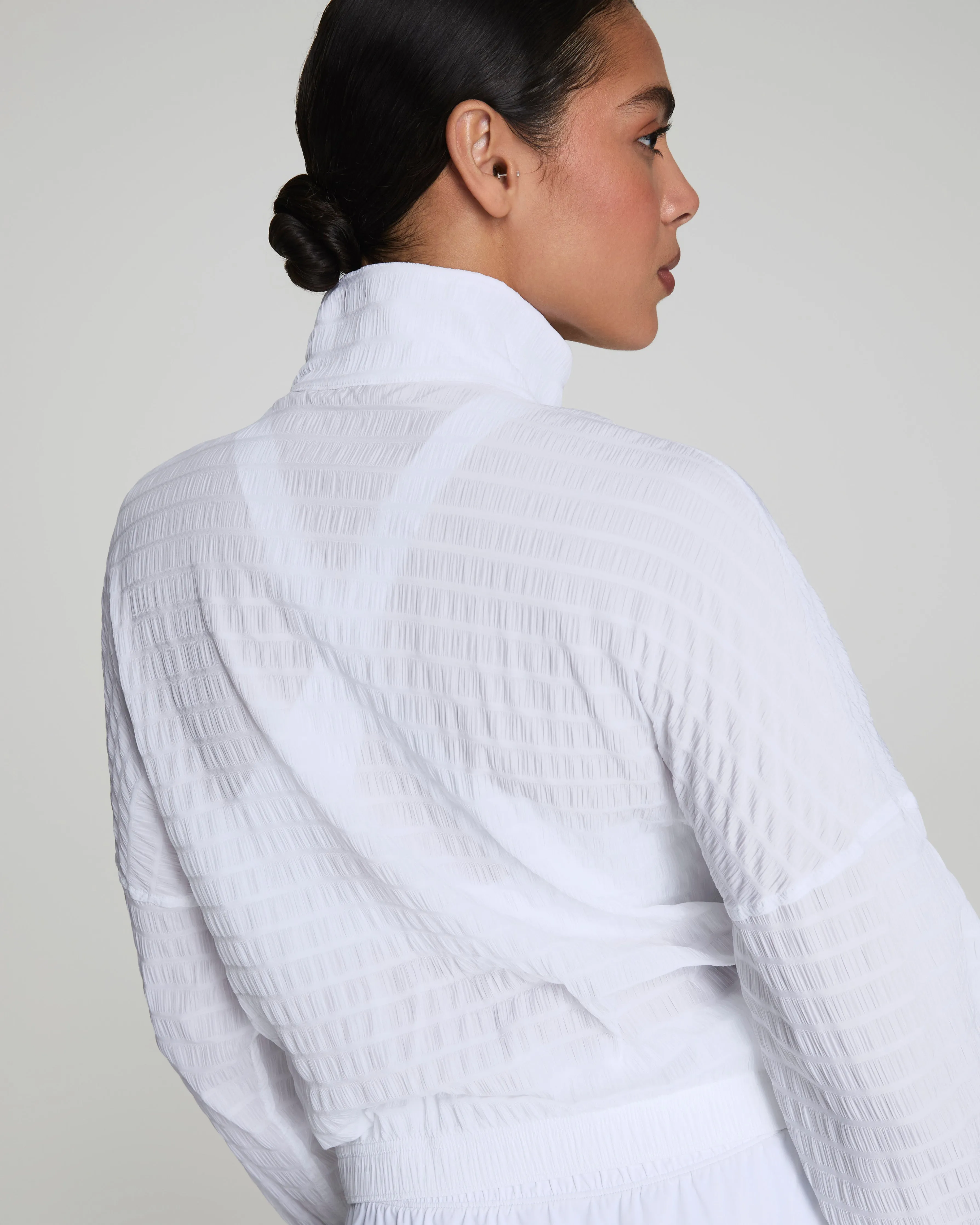 SPANX® Get Moving Textured Half Zip