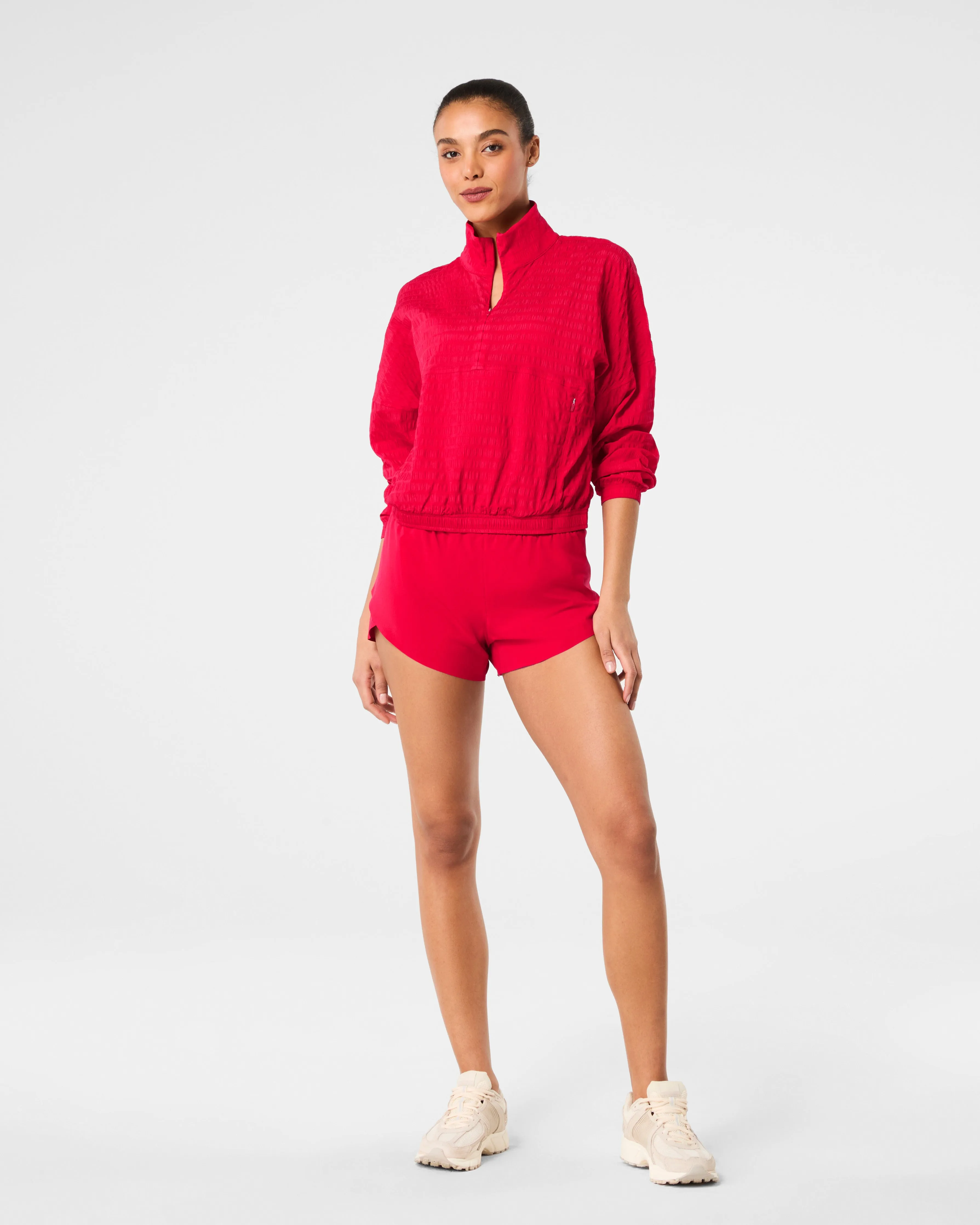 SPANX® Get Moving Textured Half Zip