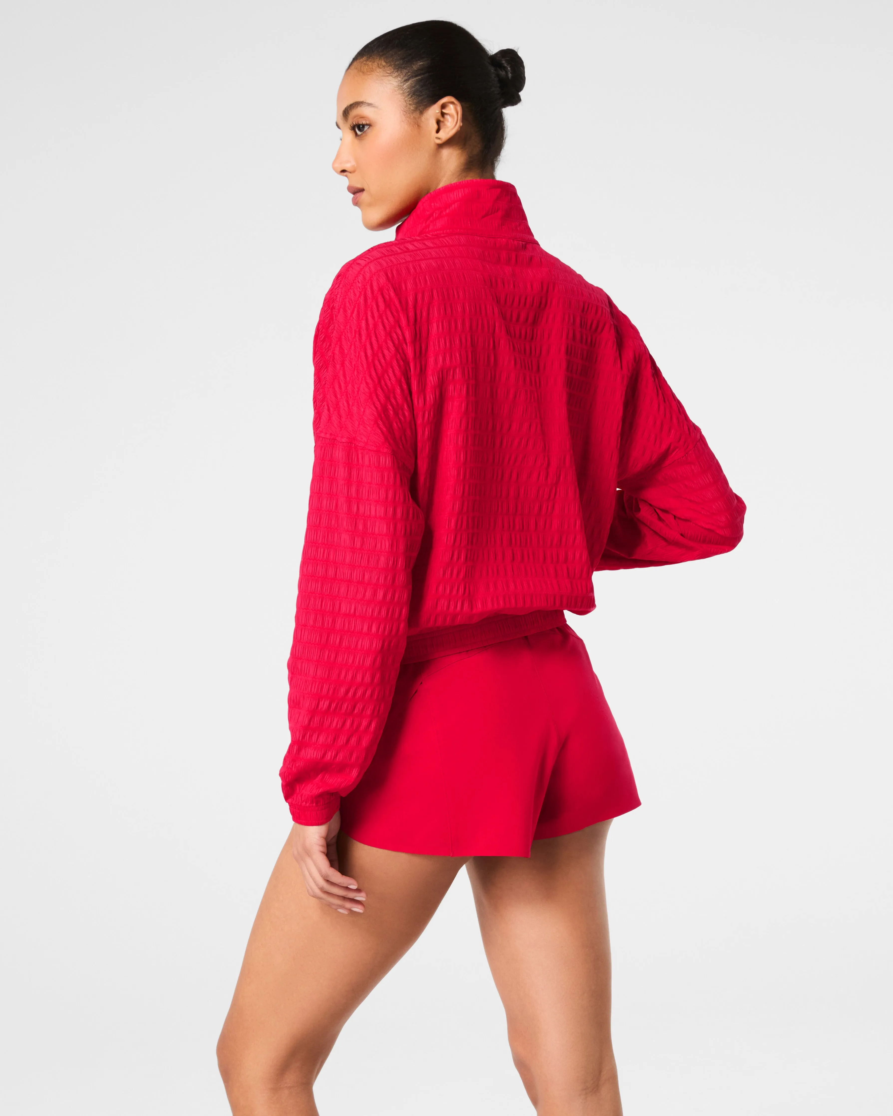 SPANX® Get Moving Textured Half Zip