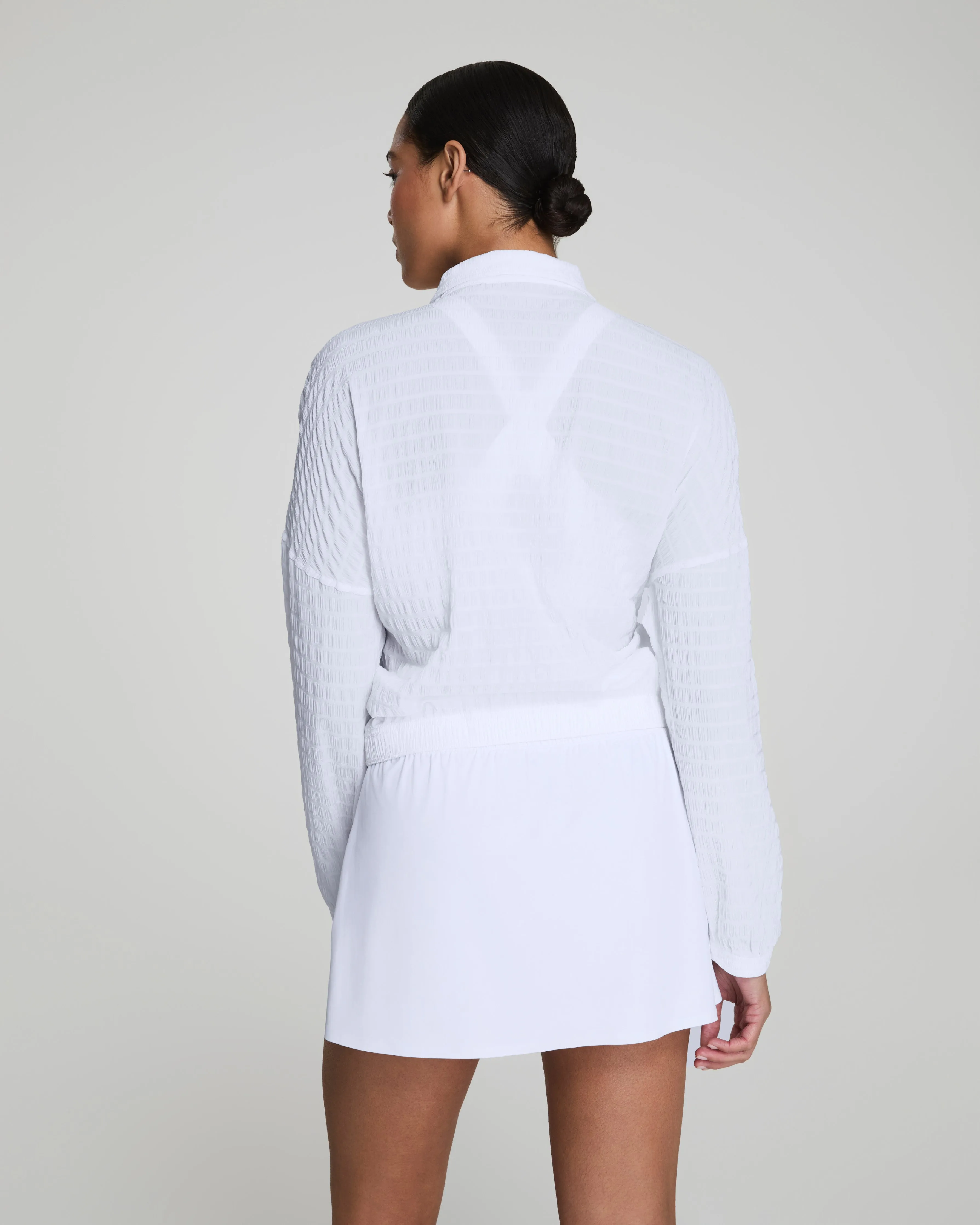 SPANX® Get Moving Textured Half Zip
