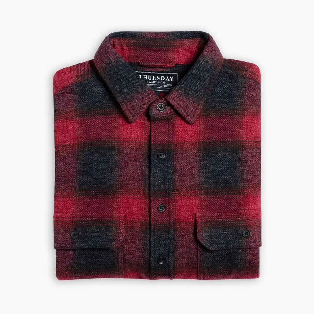 Summit Flannel Shirt | Red