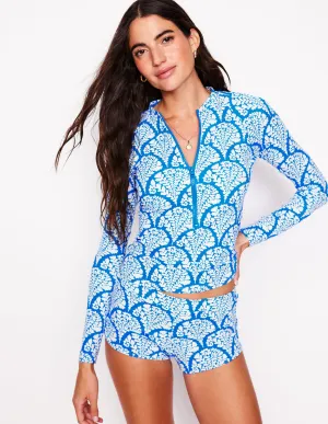 Swim Shorts-Bright Blue. Blossomy