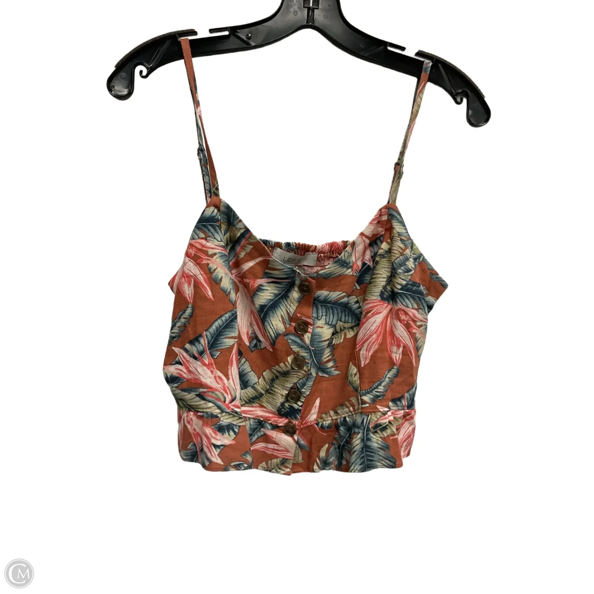 Tank Top By Loft In Floral Print, Size: 4