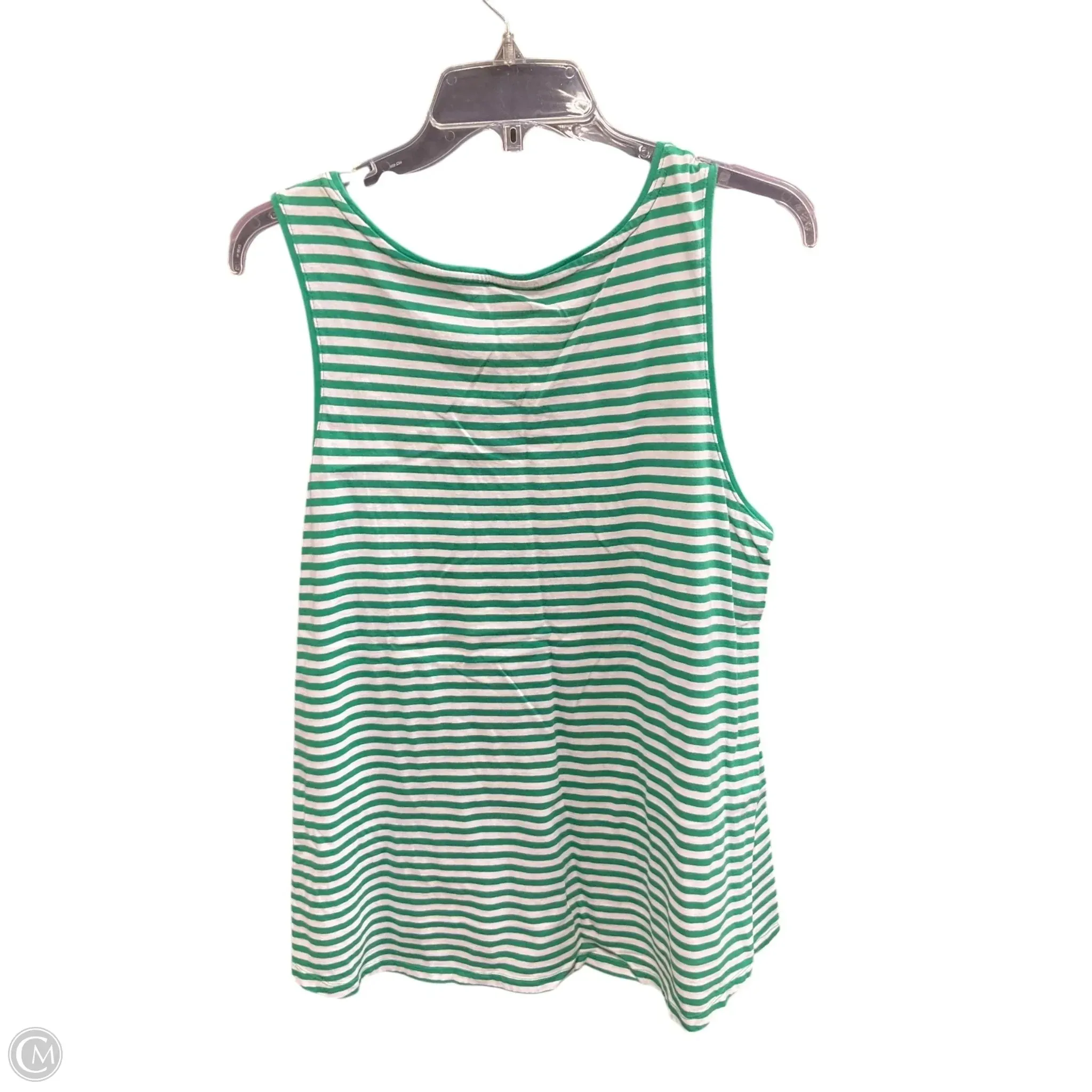 Tank Top By Old Navy In Green & White, Size: Xl