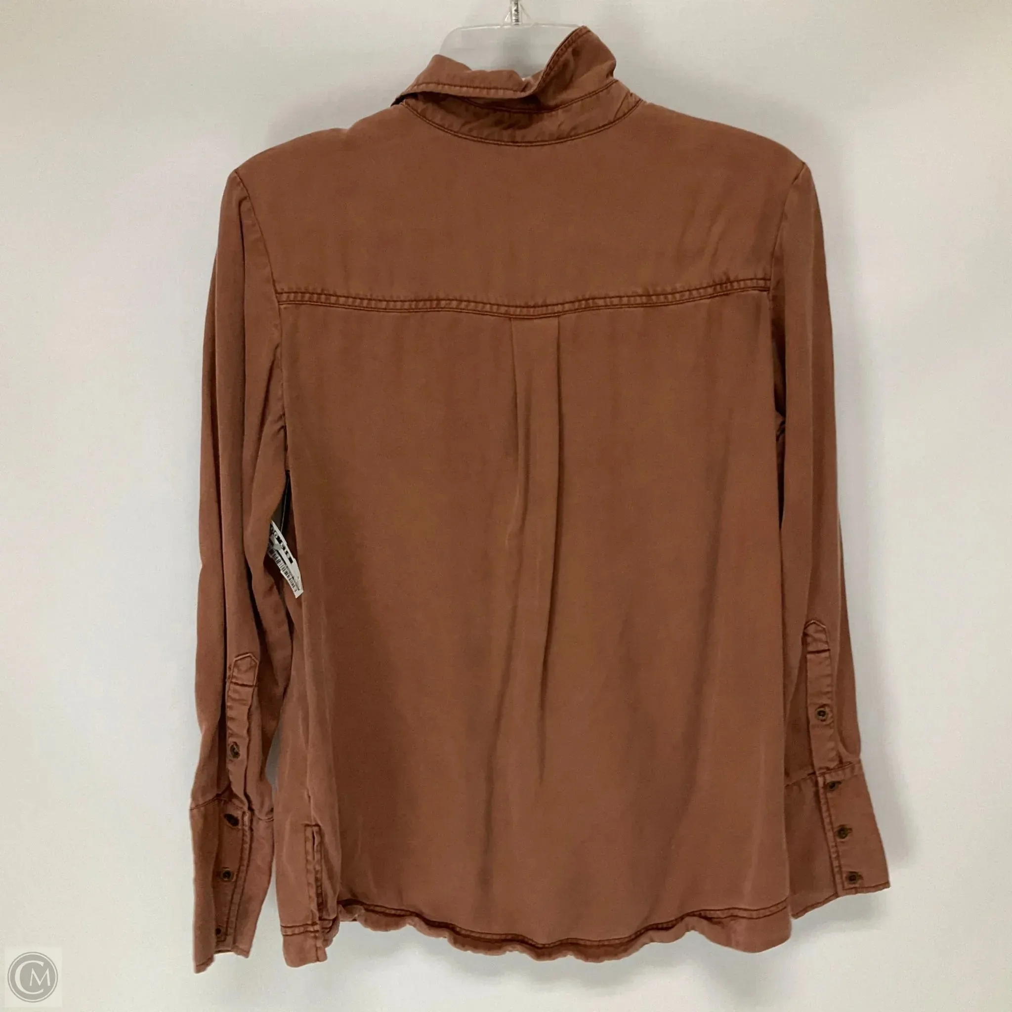 Top Long Sleeve By Free People In Pink, Size: S