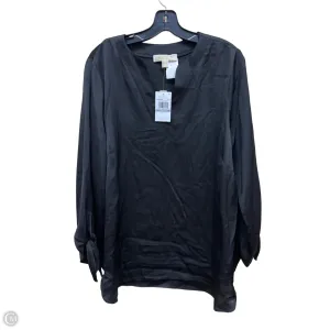 Top Long Sleeve By Michael By Michael Kors In Black, Size: 1x