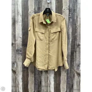 Top Long Sleeve By White House Black Market In Tan, Size: S