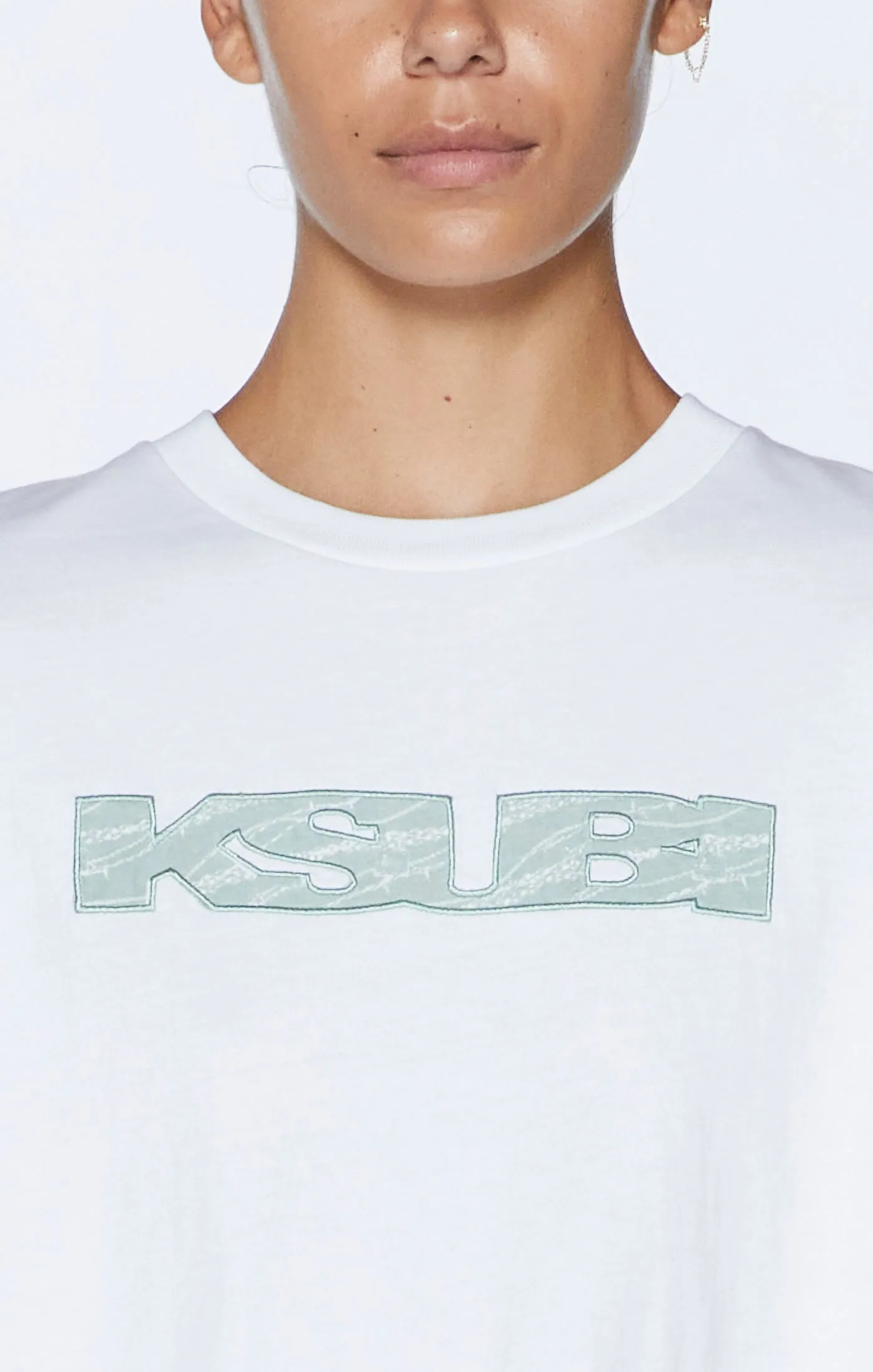UNCHAINED OH G CROP WHITE