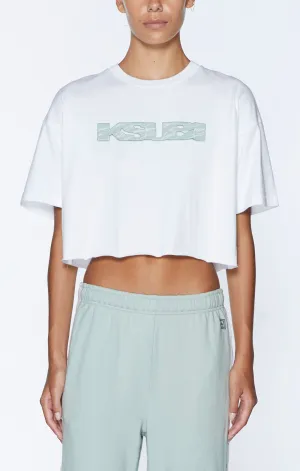 UNCHAINED OH G CROP WHITE