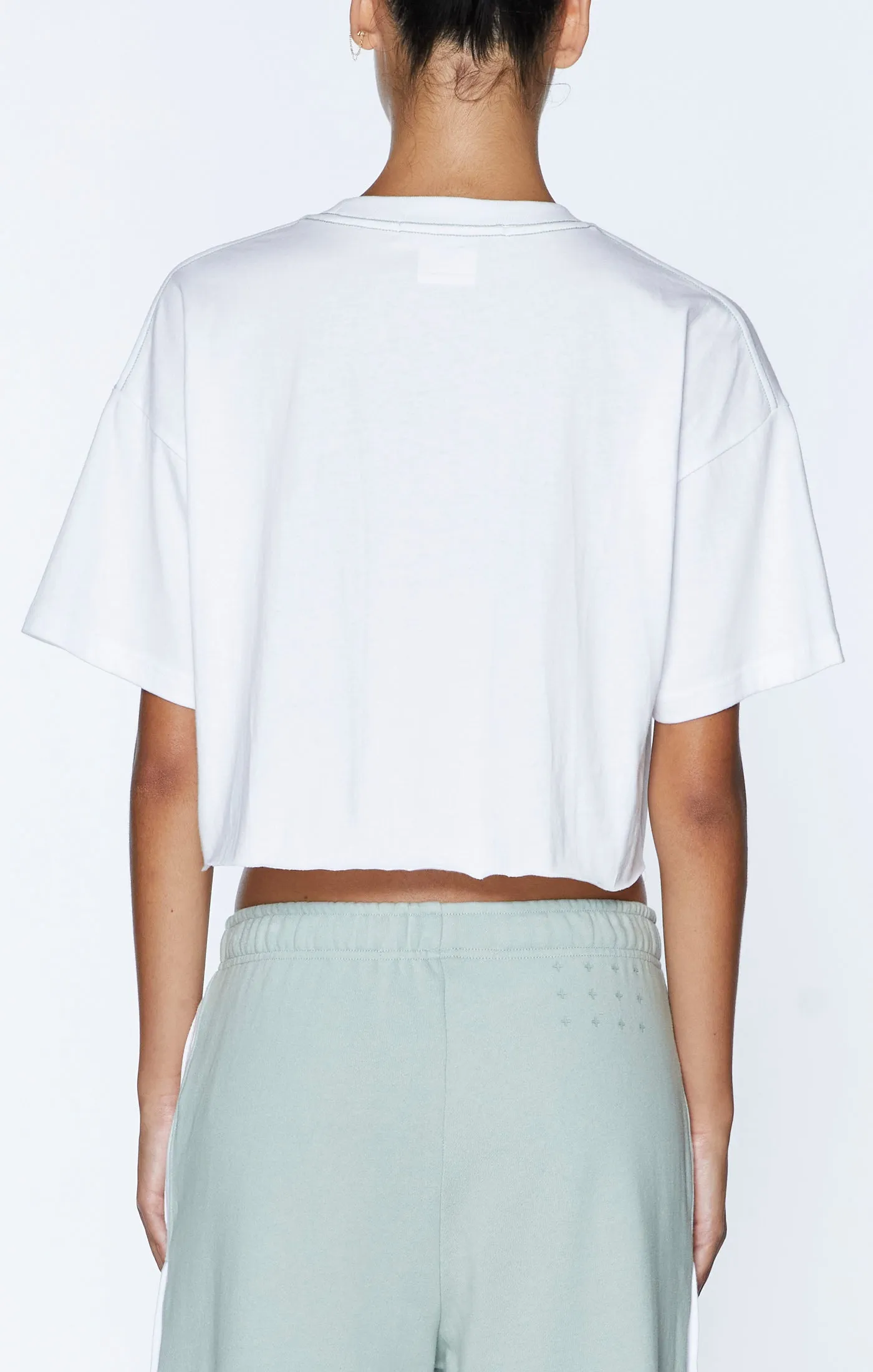 UNCHAINED OH G CROP WHITE