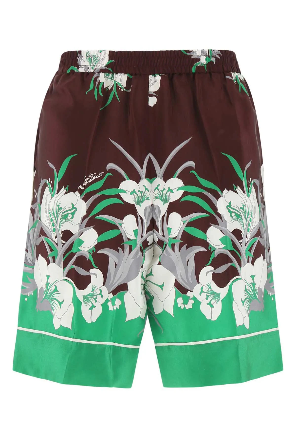 Valentino Floral Printed Drawstring Shorts