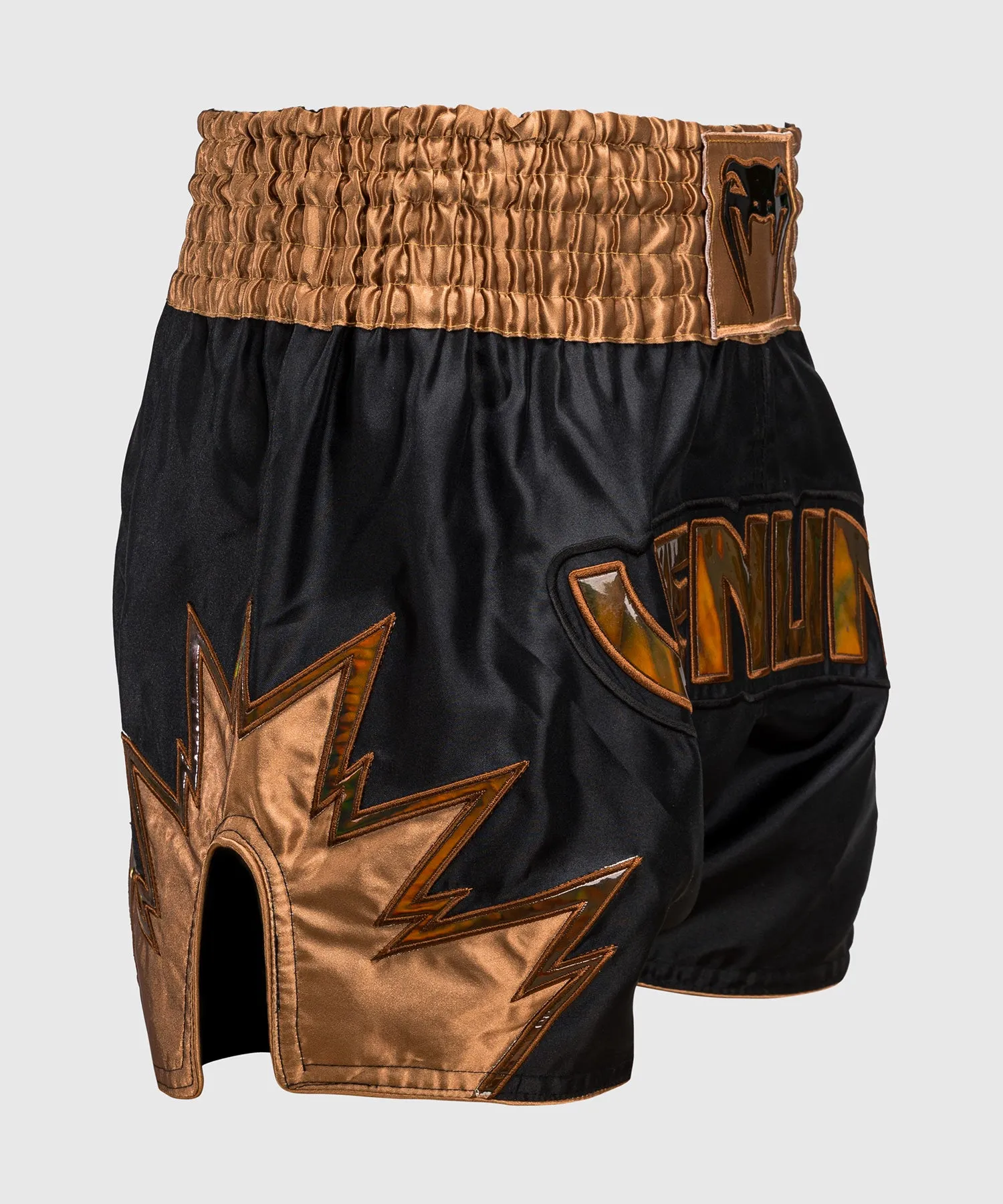 Venum Inferno Muay Thai Shorts - Black/Bronze