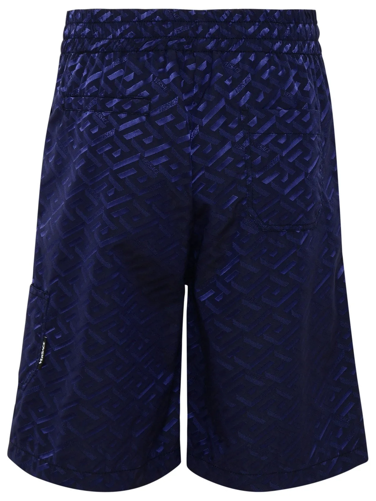 Versace Greca-Print Drawstring Bermuda Shorts