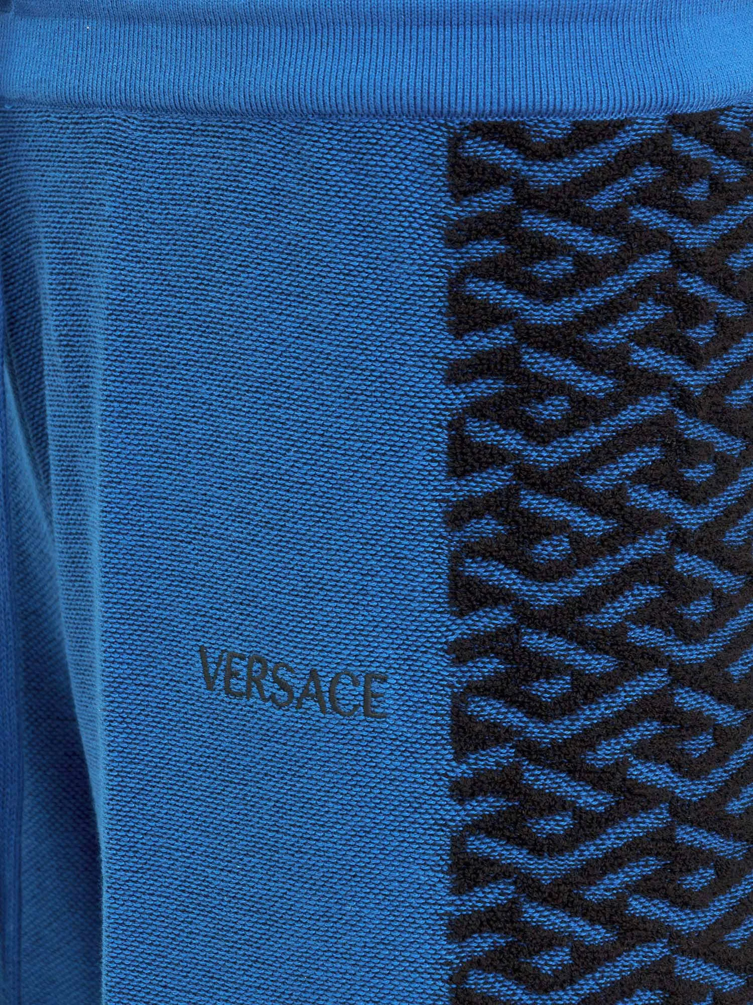 Versace La Greca Drawstring Knitted Shorts