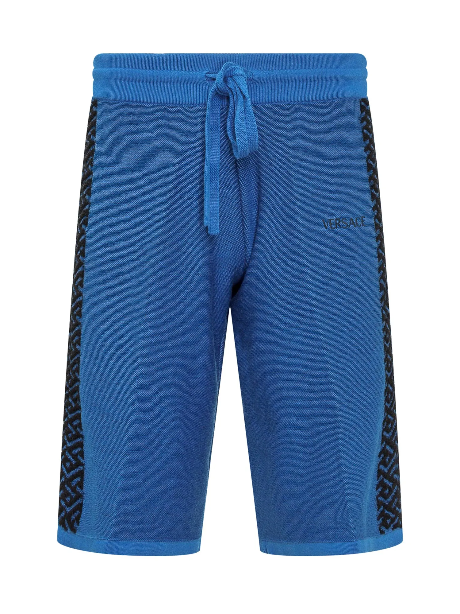 Versace La Greca Drawstring Knitted Shorts