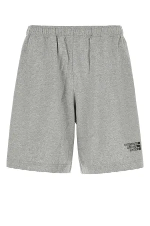 Vetements Logo Embroidered Bermuda Shorts