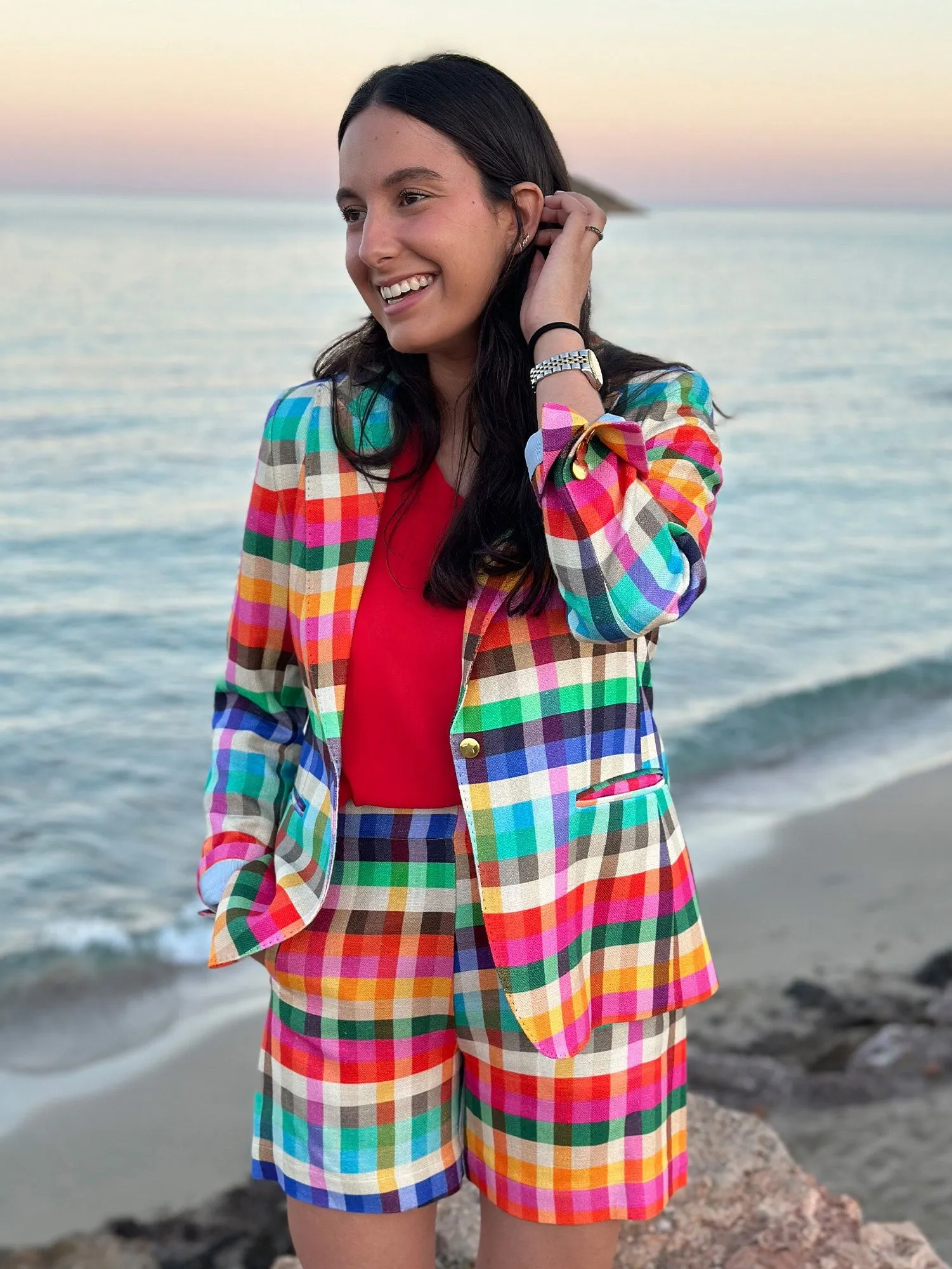 Vi32158 Madras Multi Blazer