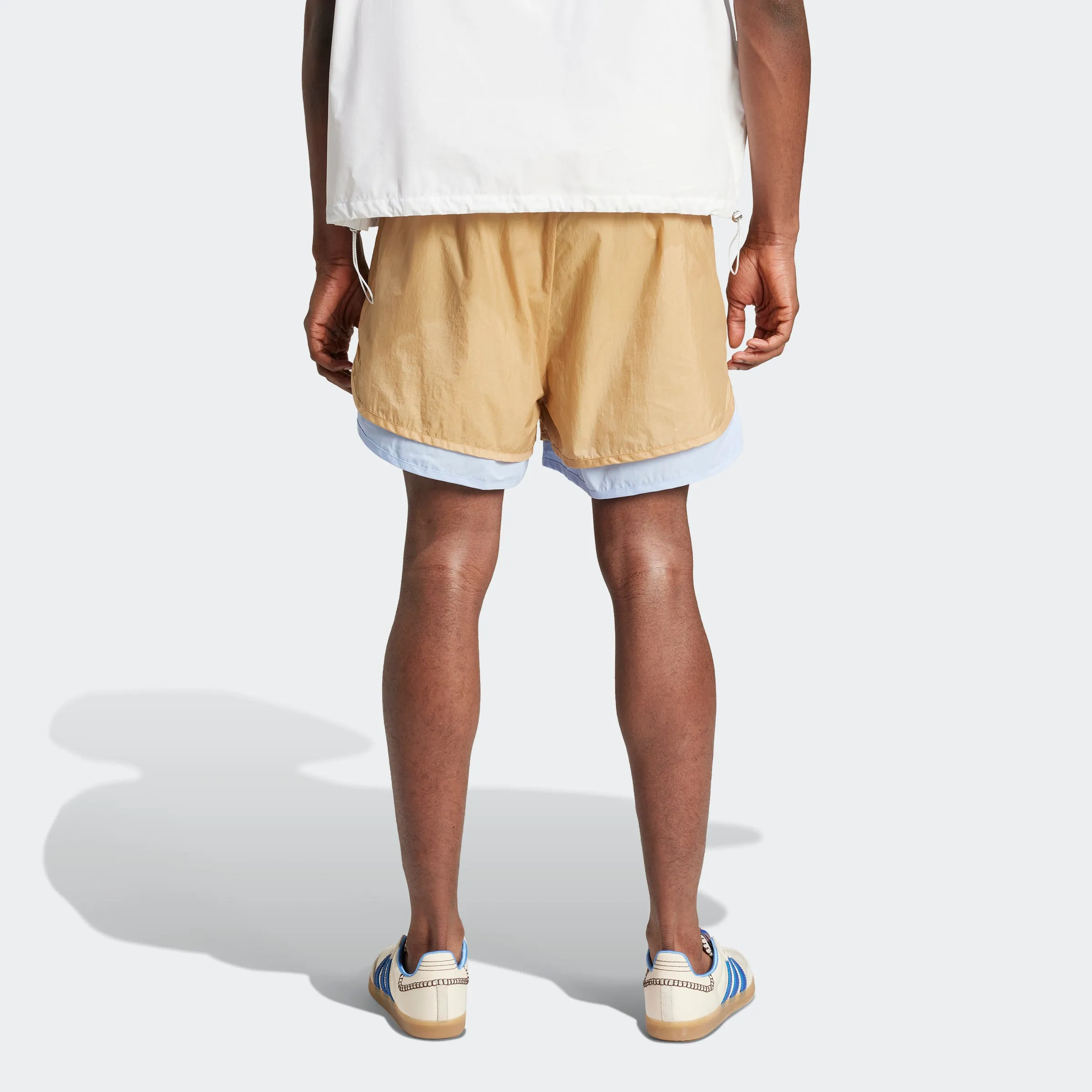 Wales Bonner Nylon Layered Shorts in Beige