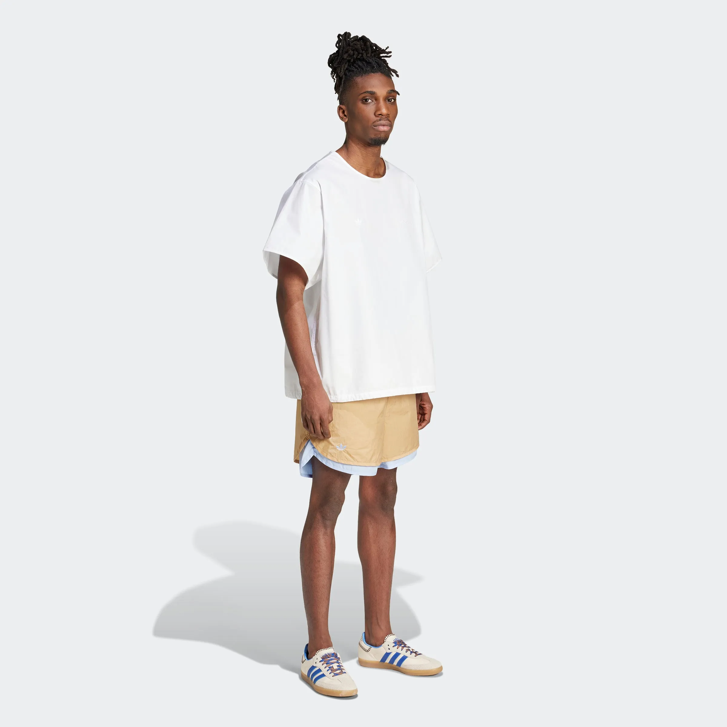 Wales Bonner Nylon Layered Shorts in Beige
