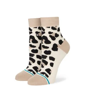 Women's Quarter Socks - Spot On Qtr- Leopard