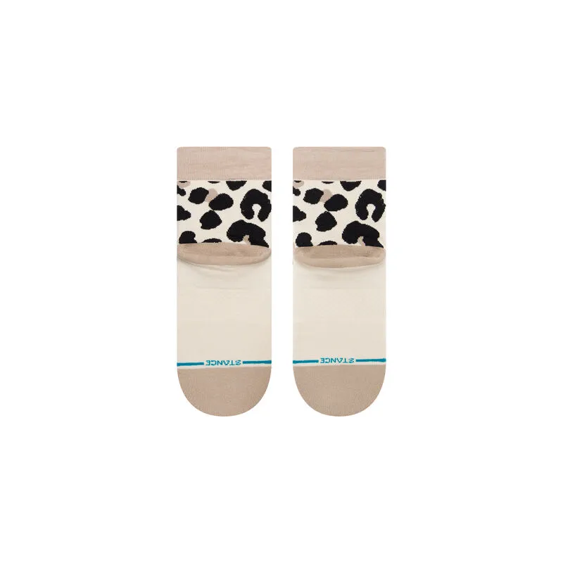 Women's Quarter Socks - Spot On Qtr- Leopard