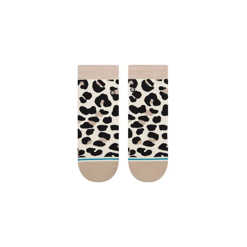 Women's Quarter Socks - Spot On Qtr- Leopard