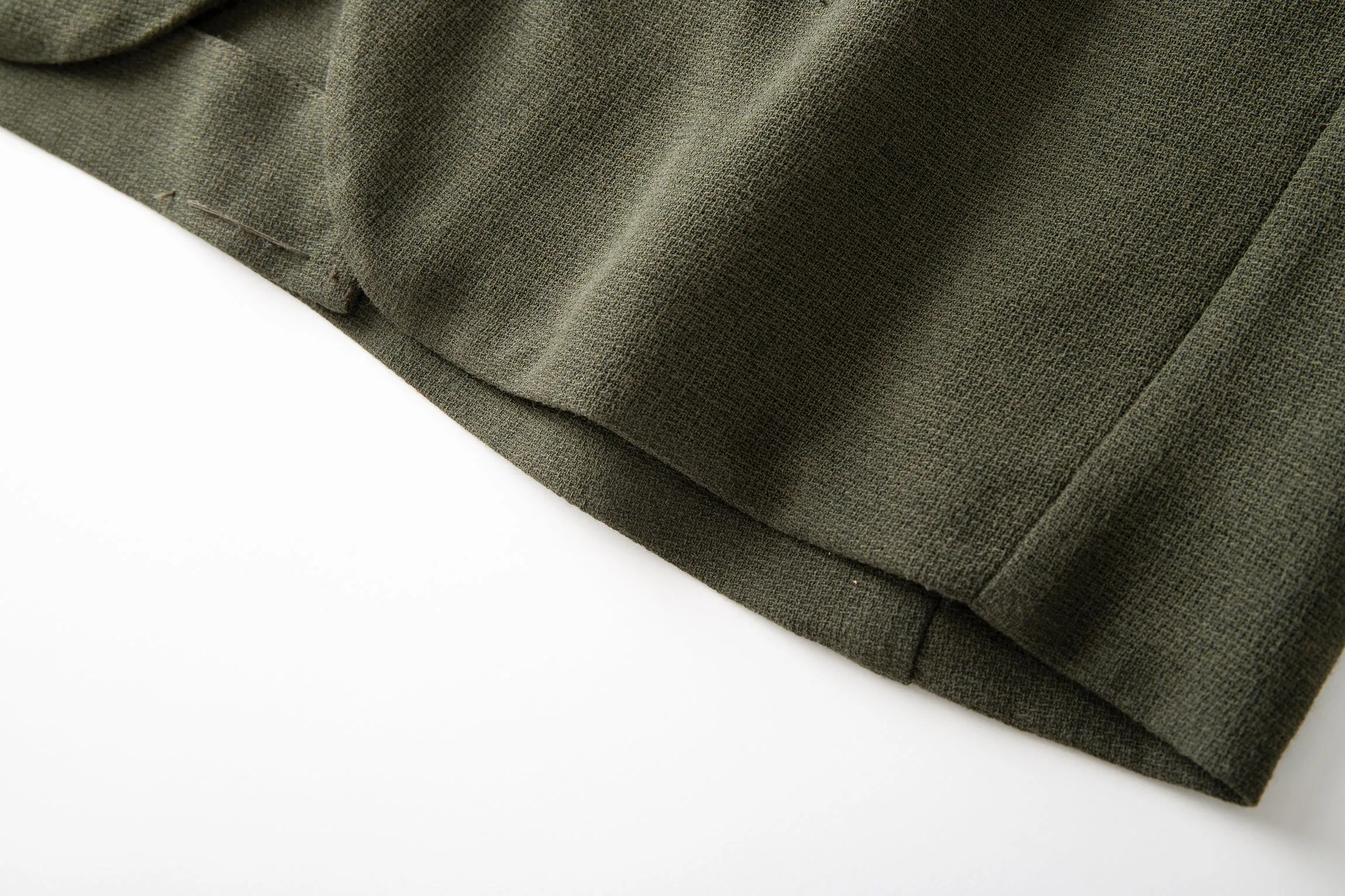 Wool-blend Notch-lapel Multiple-pocket Single-breasted Blazer