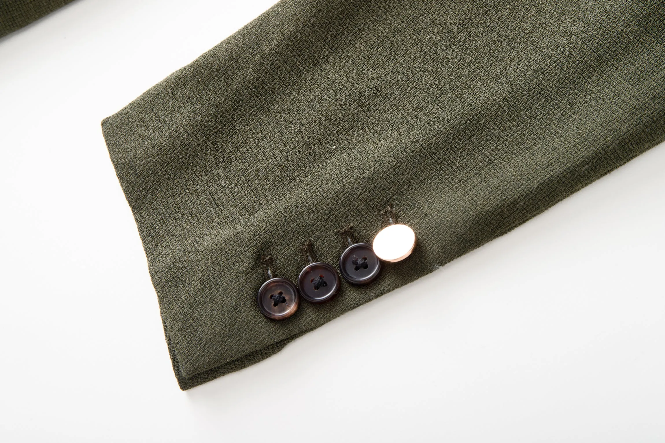 Wool-blend Notch-lapel Multiple-pocket Single-breasted Blazer