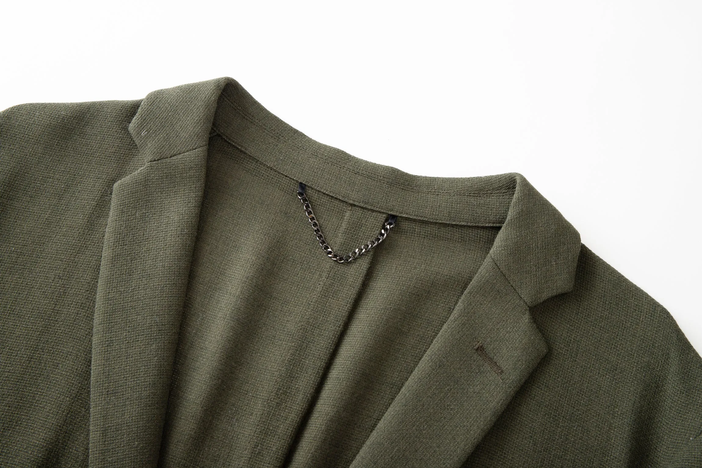 Wool-blend Notch-lapel Multiple-pocket Single-breasted Blazer