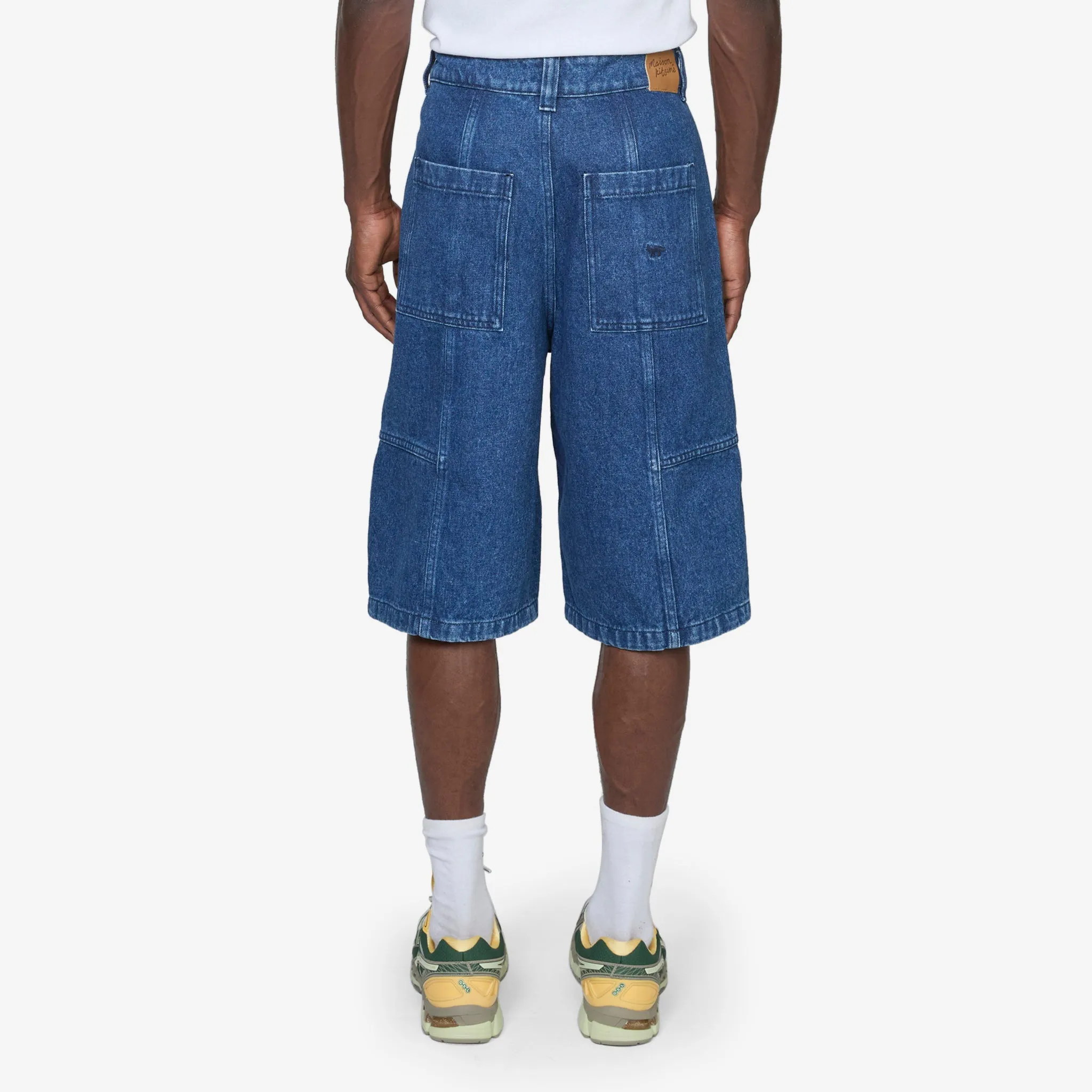 Workwear Shorts Washed Indigo
