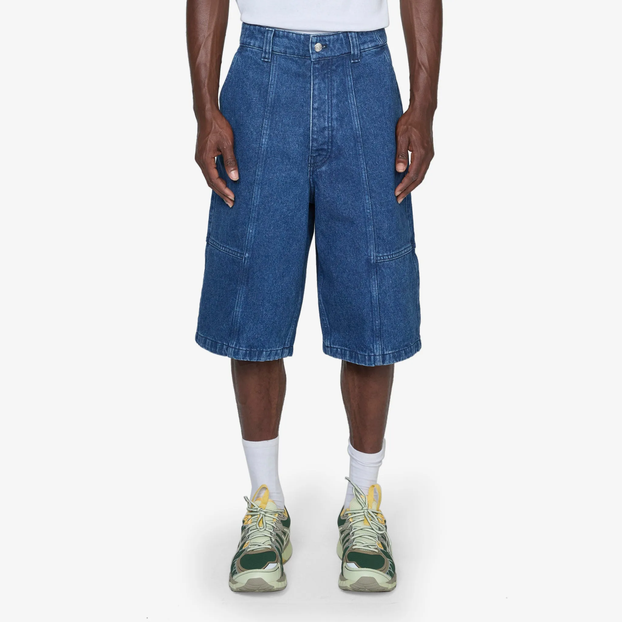 Workwear Shorts Washed Indigo