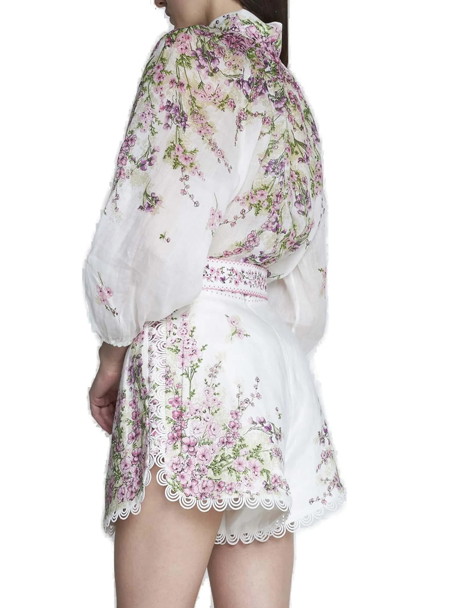 Zimmermann Jude Floral Printed Shorts