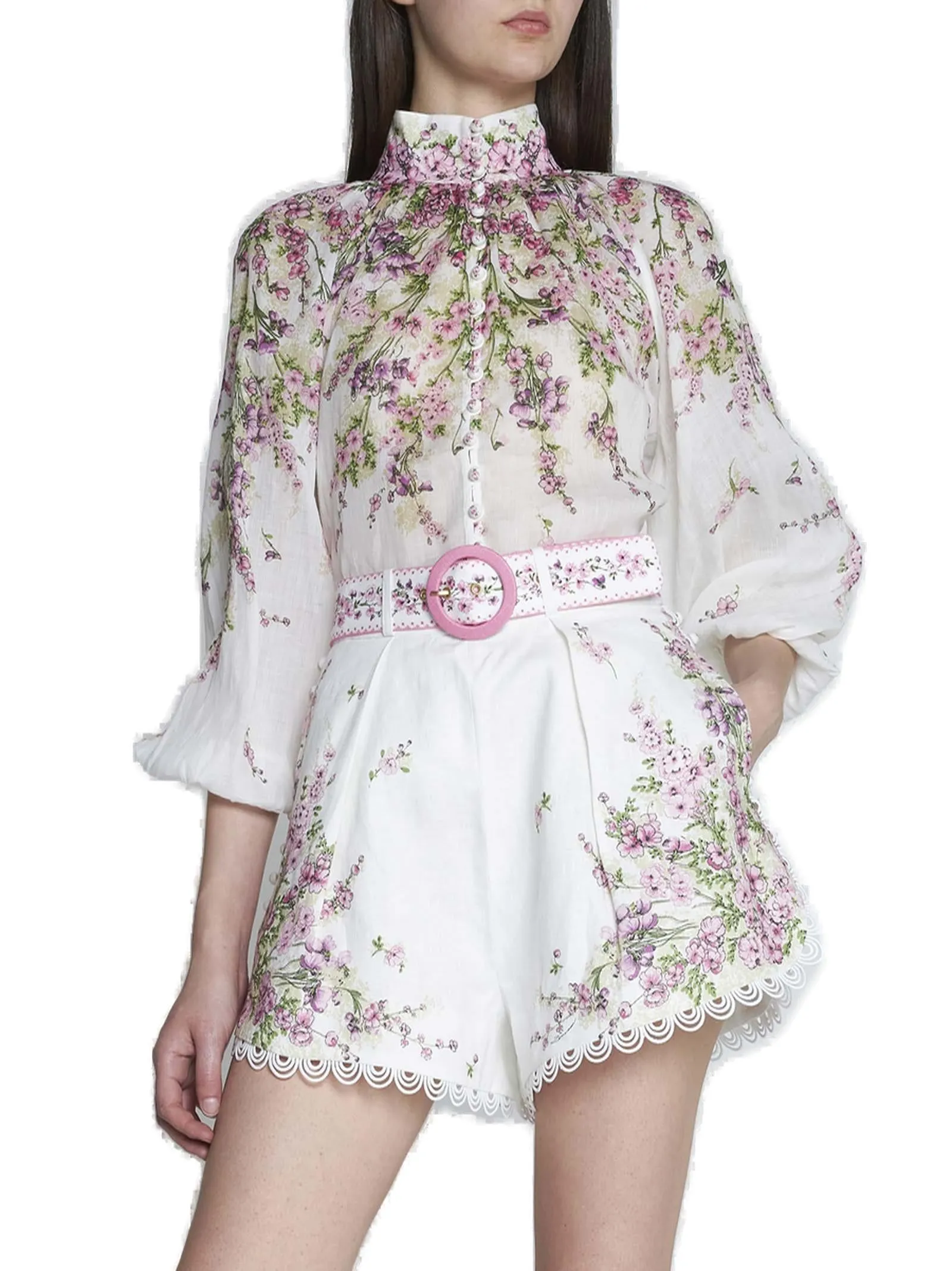 Zimmermann Jude Floral Printed Shorts
